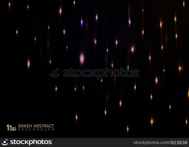 Abstract bokeh of light background with glitters decoration. vector eps10
