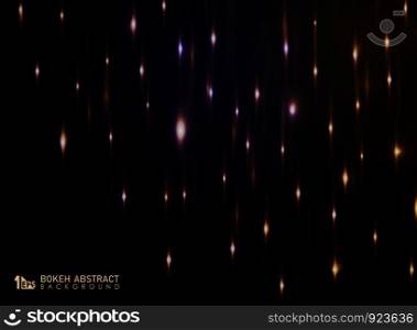 Abstract bokeh of light background with glitters decoration. vector eps10