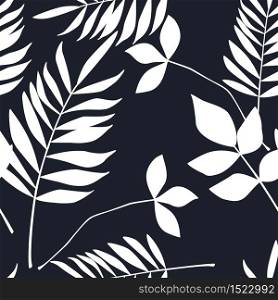 Abstract botanical seamless pattern. Vector herbal background for various surface. Trendy hand drawn textures.. Abstract botanical seamless pattern. Vector herbal background