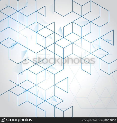 Abstract boxes background vector image