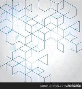 Abstract boxes background vector image