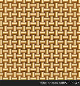 Abstract Braided Golden Colors Pattern, vector illustration.