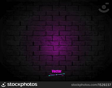 Abstract brick wall texture background. . Vector illustration. Dark brick wall