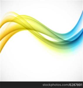 Abstract bright background colorul soft lines illustration