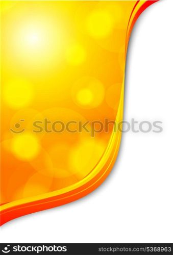 Abstract bright background in orange color