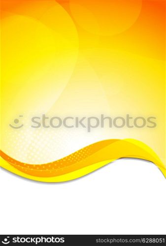 Abstract bright background in orange color. Spring sunny concept