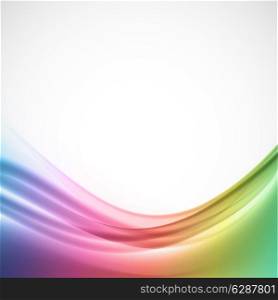 Abstract bright background in wavy colorful style