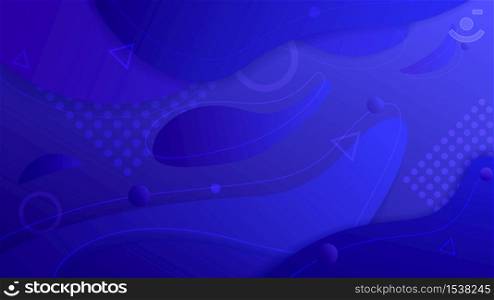 Abstract bright blue unexplored galaxy background. Colorful background with geometric elements of space. Planets in orbit.. Abstract bright blue unexplored galaxy background.