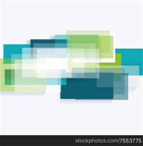 Abstract bright glass bricks composition, futuristic grid background, vector.
