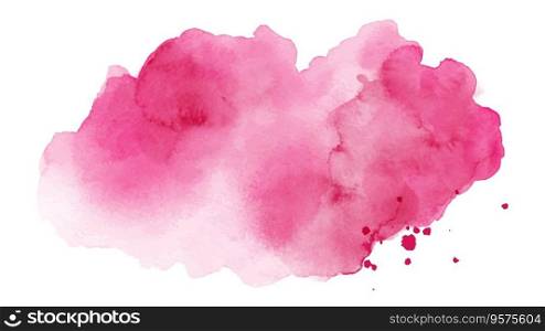 Abstract bright pink stain splashing vector image