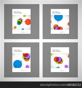 Abstract bright simple technology brochure template. Connection structure. Abstract bright simple technology brochure template. Connection structure.
