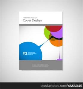 Abstract bright simple technology brochure template. Connection structure. Abstract bright simple technology brochure template. Connection structure.