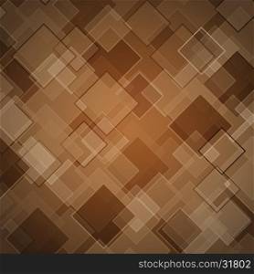 Abstract brown background with rhombus, stock vector