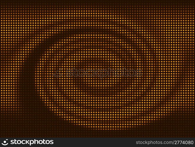 Abstract brown spiral spot mosaic vector background.