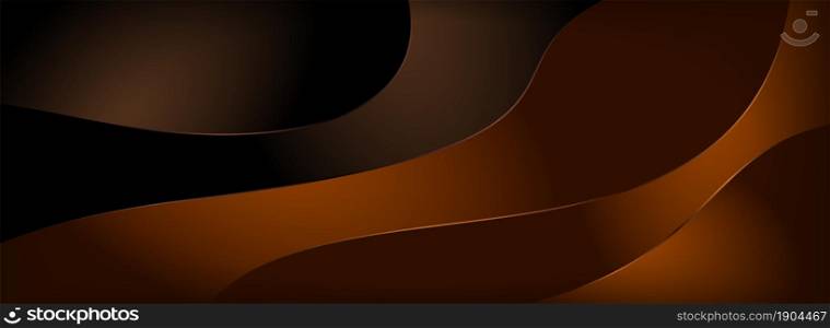 Abstract Brown with Minimalism Dynamic Shape Background Design. Graphic Design Element.
