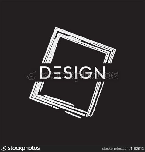 Abstract brush element graphic design template vector