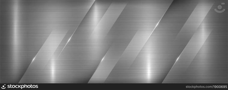 Abstract Brush Metallic Background with Shinny Lines Combination. Graphic Design Element.