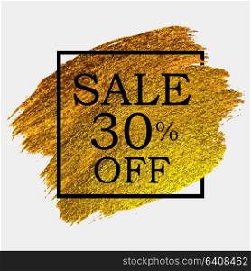 Abstract Brush Stroke Designs Final Sale Banner in Black, Gold and White Texture with Frame. Vector Illustration EPS10. Abstract Brush Stroke Designs Final Sale Banner in Black, Gold and White Texture with Frame. Vector Illustration
