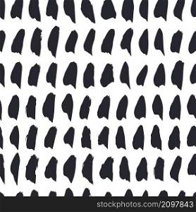 Abstract brush strokes on white background. Vector seamless pattern.. Abstract brush strokes. Vector pattern