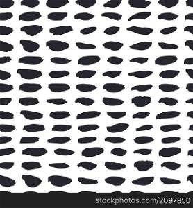 Abstract brush strokes on white background. Vector seamless pattern.. Abstract brush strokes. Vector pattern