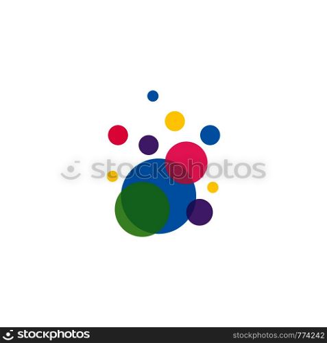 Abstract Bubbles vector symbol icon illustration design