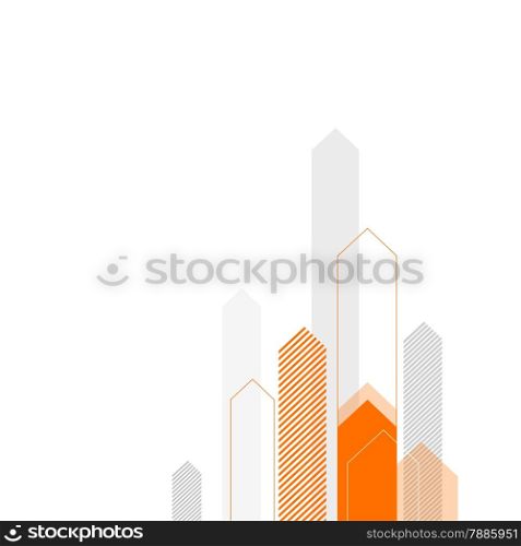Abstract Business Background with Stylized Arrows to Up. For Cover Book, Brochure, Annual Report etc.