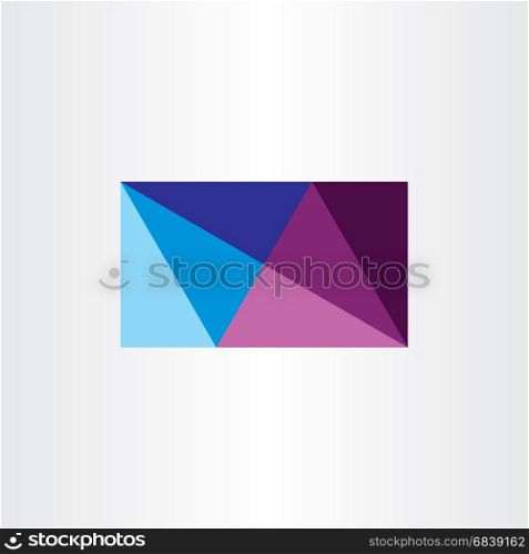 abstract business card geometric design