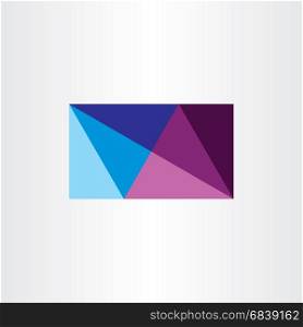 abstract business card geometric design