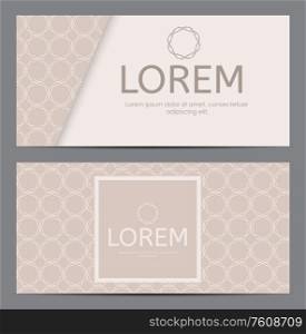 Abstract Business Card with Geometric Pattern. Vector Illustration EPS10. Abstract Business Card with Geometric Pattern. Vector Illustration