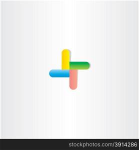 abstract business colorfull square point logo symbol
