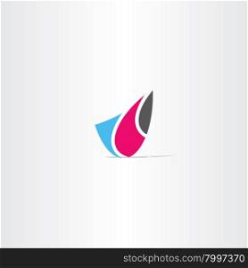 abstract business tech logo symbol vector icon