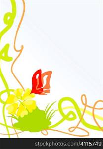 Abstract butterfly background for your design