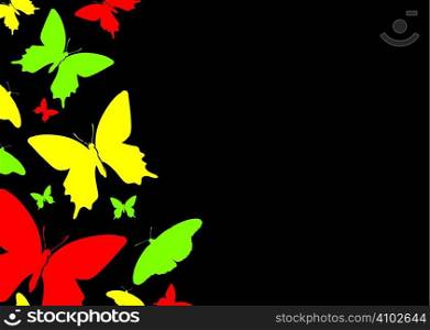 abstract butterfly background with room to add copy