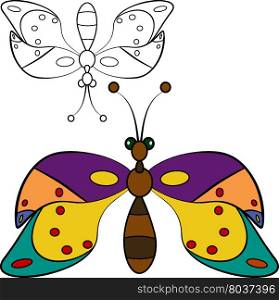Abstract butterfly vector