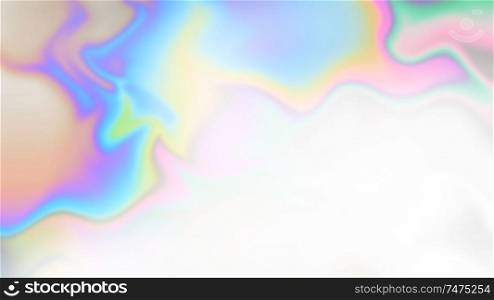 Abstract calm air wallpaper. Soft pastel multicolor illustration for relax, beautiful trendy color romantic background with place for text, copy space. Not trace, include mesh gradient. Vector EPS10. abstract iridescent holographic background, vector mesh gradient