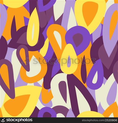 Abstract camouflage background. Creative raindrops seamless pattern. Water drops wallpaper. Design for fabric, textile print, wrapping, cover. Vector illustration. Abstract camouflage background. Creative raindrops seamless pattern.