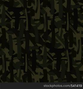 Abstract camouflage repeats seamless pattern. Vector illustration green textured. Abstract camouflage repeats seamless pattern. illustration green textured