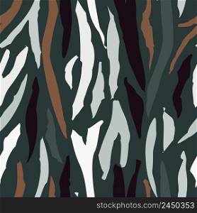Abstract camouflage seamless pattern. Tiger skin, stripes wallpaper. Creative animal fur endless backdrop. Design for fabric , textile print, wrapping, cover, card. Vector illustration. Abstract camouflage seamless pattern. Tiger skin, stripes wallpaper. Creative animal fur endless backdrop.