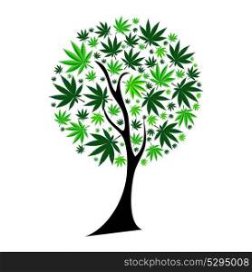 Abstract Cannabis Tree Background Vector Illustration EPS10. Abstract Cannabis Tree Background Vector Illustration