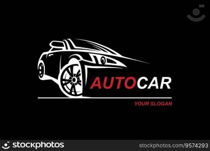 Abstract car emblem vector image