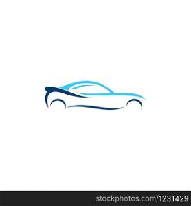 Abstract car logo design concept.