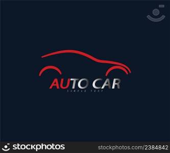Abstract car logo sign. Automotive company symbol. Auto shop. Vector illustration