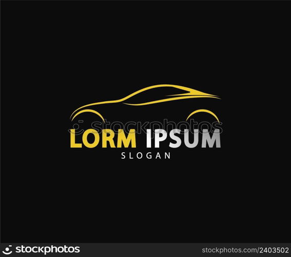 Abstract car logo sign. Automotive company symbol. Auto shop. Vector illustration