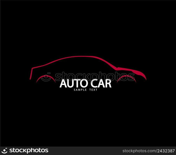 Abstract car logo sign. Automotive company symbol. Auto shop. Vector illustration