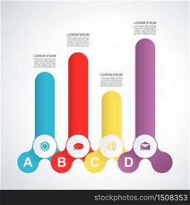 Abstract Chart Graph Business Infographic Design Template Presentation