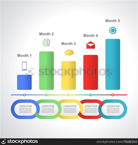 Abstract Chart Graph Business Infographic Design Template Presentation