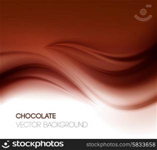 Abstract chocolate background, brown abstract satin. Vector illustration
