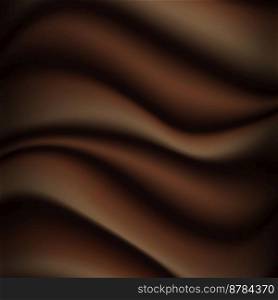 Abstract chocolate background. Illustration chocolate backdrop wavy. Vector illustration