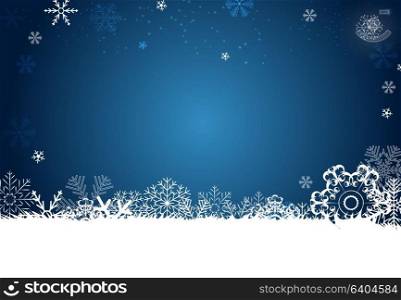 Abstract Christmas and New Year Background with Snowflakes. Vector Illustration. Eps10.. Abstract Christmas and New Year Background with Snowflakes. Vector Illustration