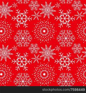 Abstract Christmas and New Year Seamless snowflakes background. Vector illustration EPS10. Abstract Christmas and New Year Seamless snowflakes background. Vector illustration